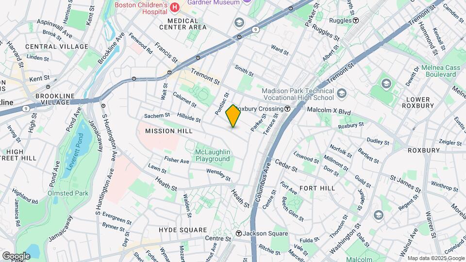 35 Hillside St, Unit 1 Map and Location Details