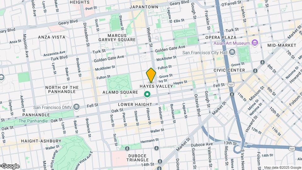 840 Hayes St Map and Location Details