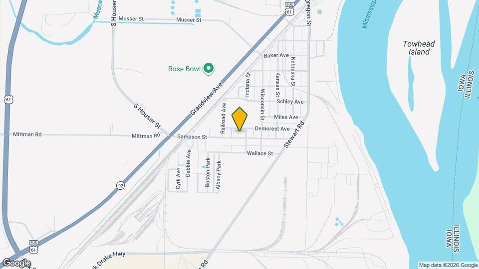 1609 Indiana St Map and Location Details