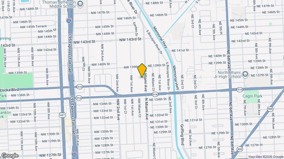 13700 N Miami Ave Map and Location Details