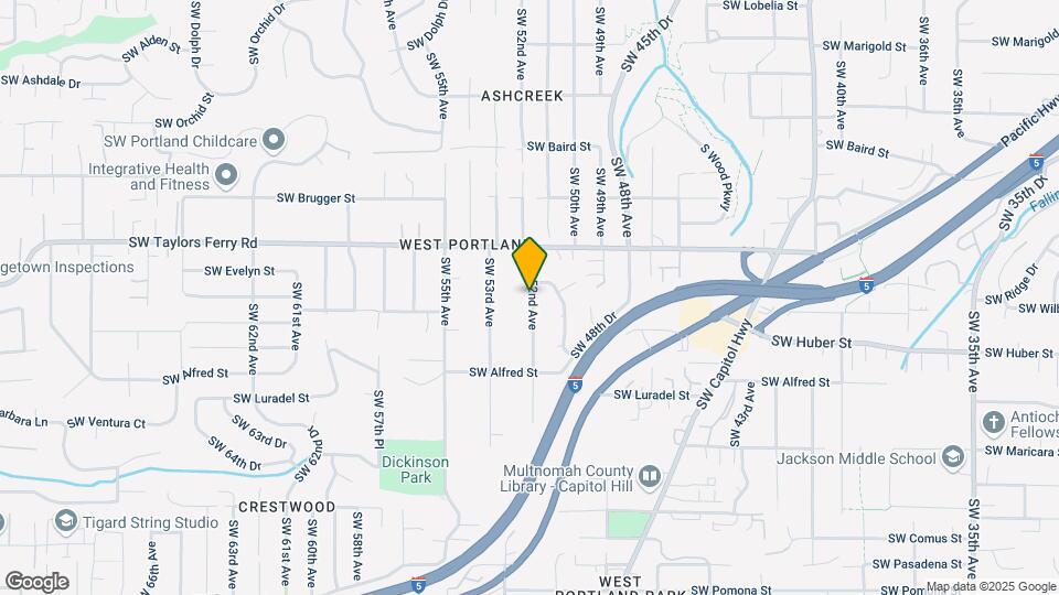 9935 SW 52nd Ave Map and Location Details