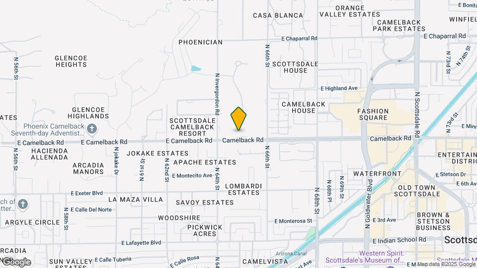 6500 E Camelback Rd Map and Location Details