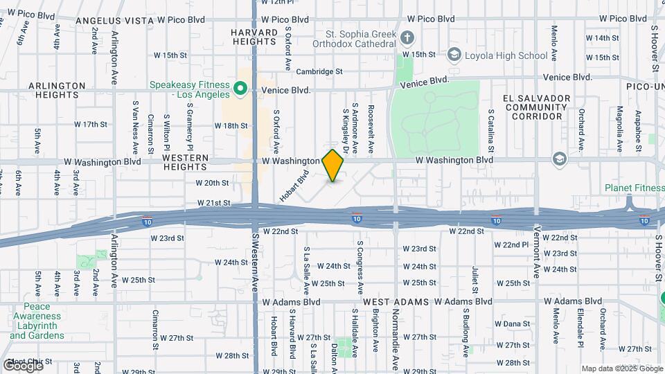 1948 S Harvard Blvd Map and Location Details