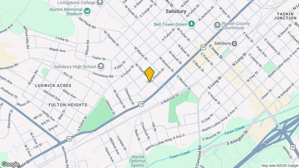 709 S Church St, Unit 3 Map and Location Details