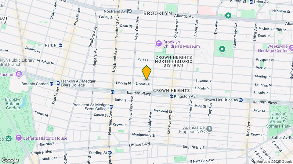 1135 Eastern Pkwy Map and Location Details