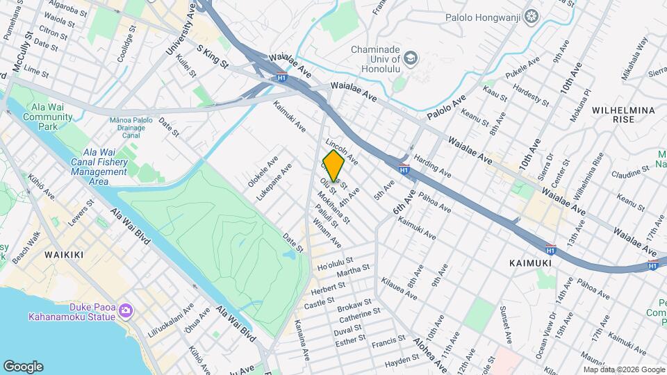 3154 Olu St Map and Location Details