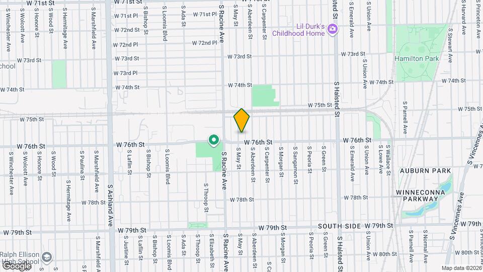 7543 S May St Map and Location Details