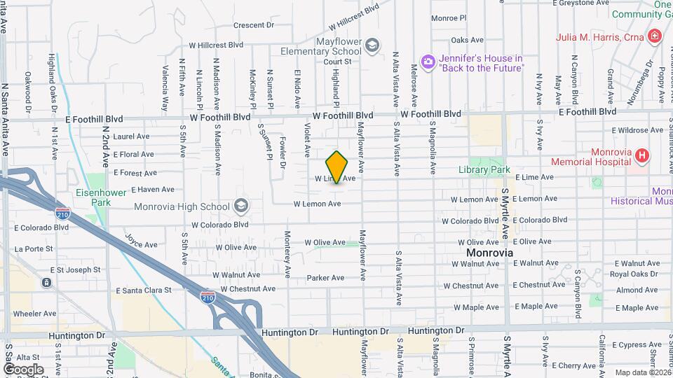 579 W Lemon Ave Map and Location Details