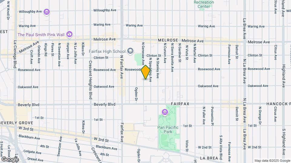418 N Genesee Ave Map and Location Details