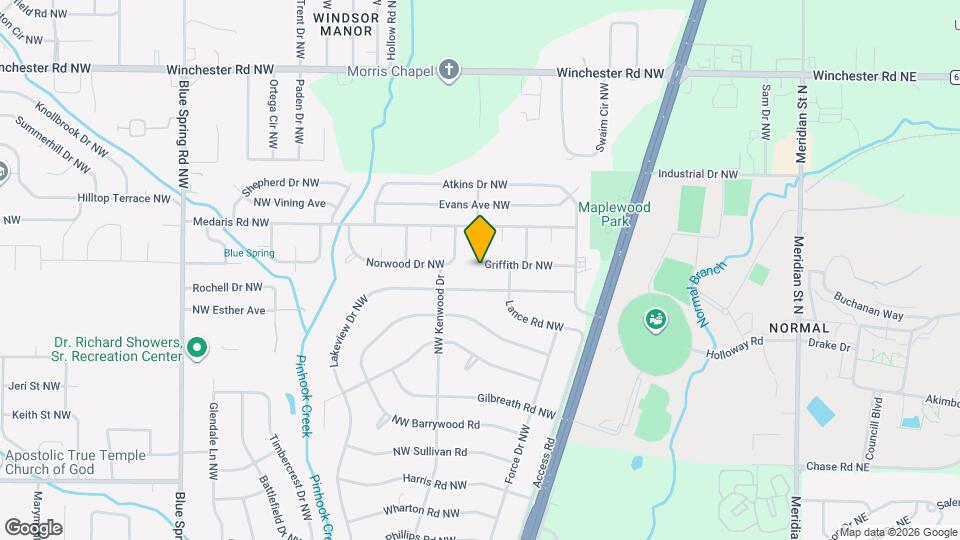 2131 Griffith Dr NW Map and Location Details