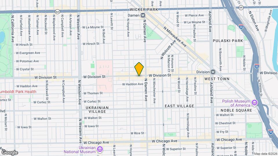 2027 W Division St Map and Location Details