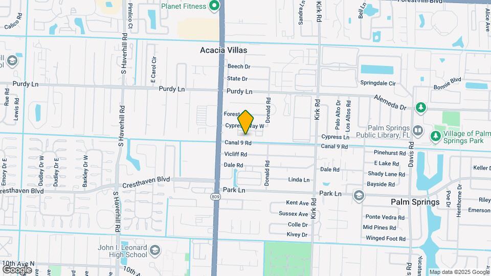 621 Cypress Way W Map and Location Details