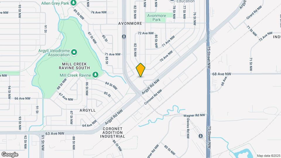 8070 Argyll Rd NW Map and Location Details