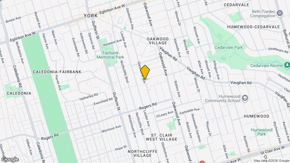 393 Glenholme Ave Map and Location Details