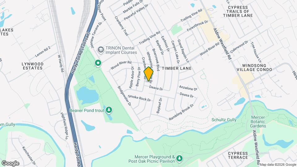 23007 Whispering Willow Dr Map and Location Details