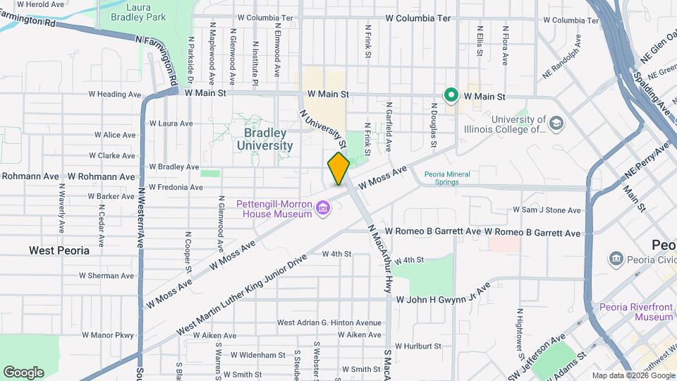 1113 W Moss Ave Mapa y Detalles de la Ubicación