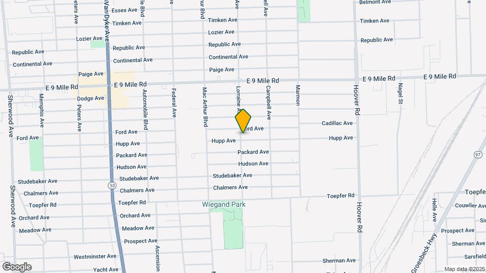 11003 Hupp Ave Map and Location Details