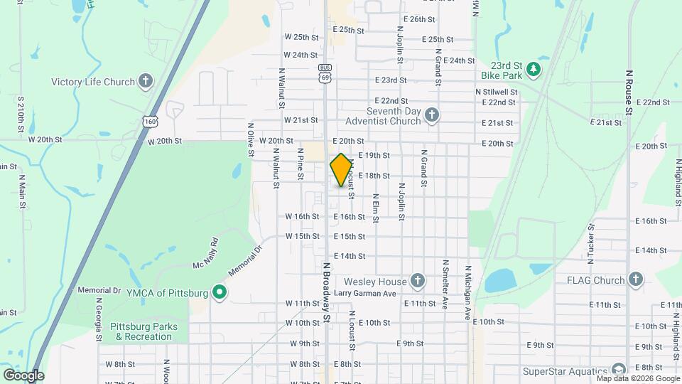 103 E 17th St Map and Location Details