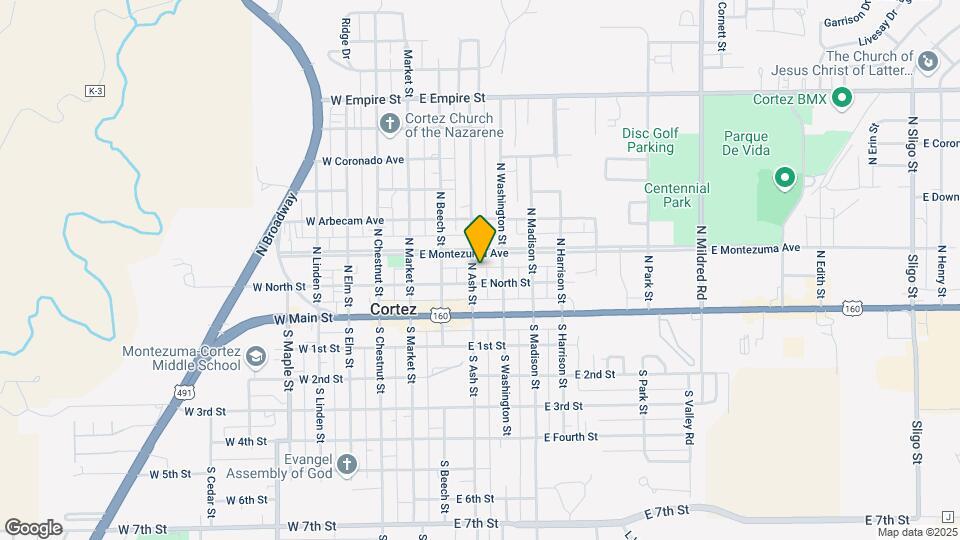 114 N. Ash St., Unit 118 Map and Location Details