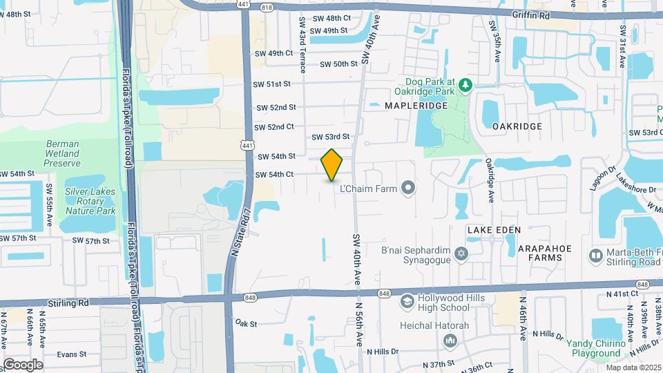5481 W Oak Way Mapa y Detalles de la Ubicación