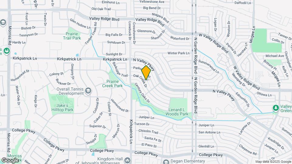 1617 Oak Creek Dr Map and Location Details