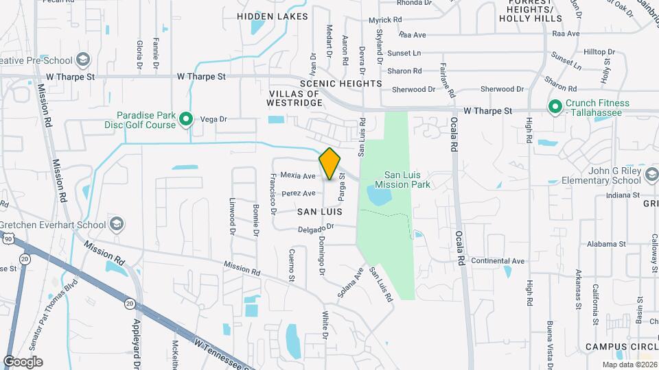 1309 Domingo Dr Map and Location Details