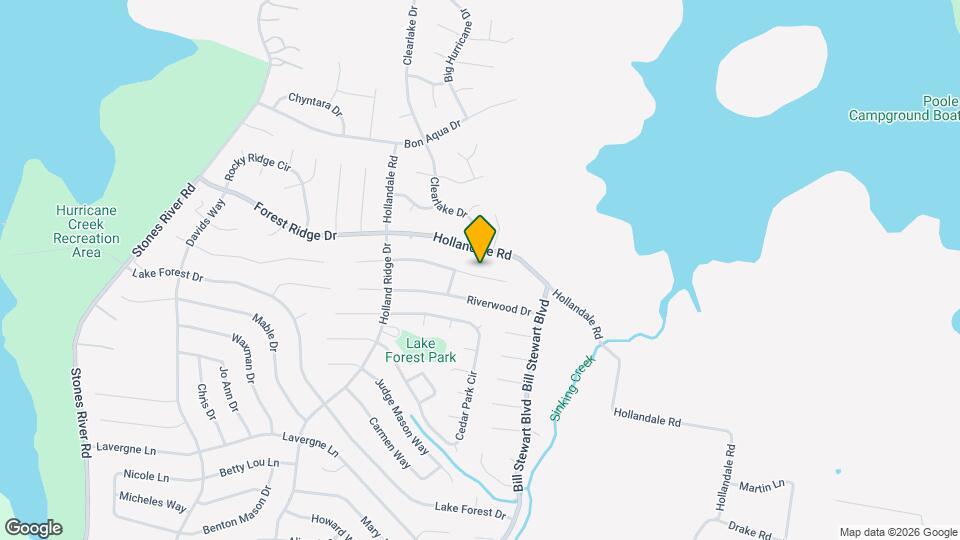 592 Cedar Bend Ln Map and Location Details
