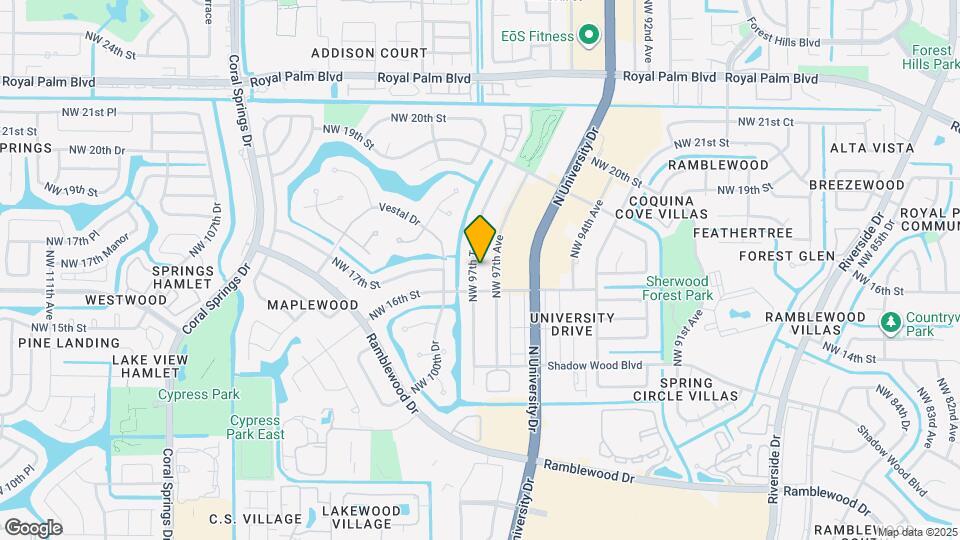 1673 NW 97th Terrace Mapa y Detalles de la Ubicación