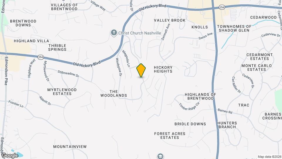 5893 Woodlands Ave Map and Location Details