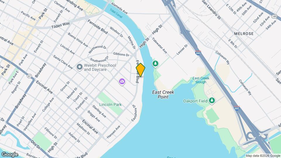 3313 Fernside Blvd Map and Location Details