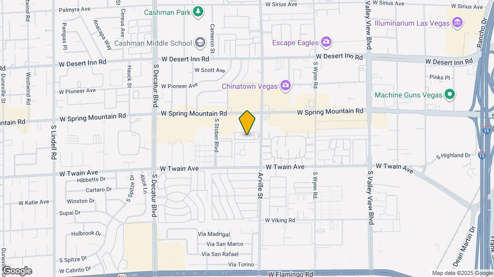 3591 S Arville St Map and Location Details