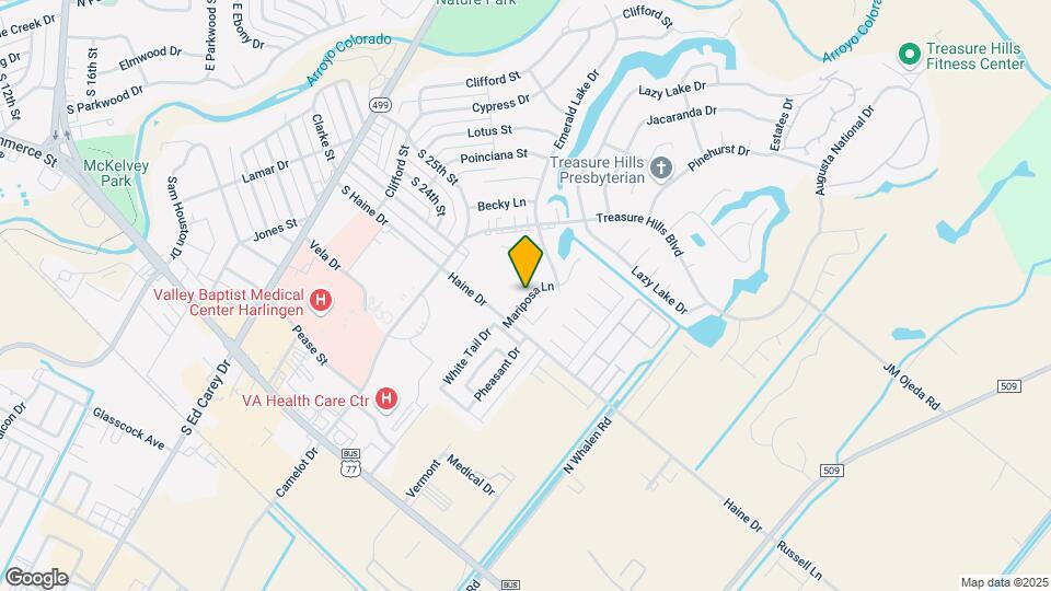 2401 Mariposa Ln Map and Location Details