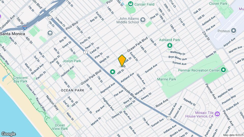 1027 Hill St Mapa y Detalles de la Ubicación