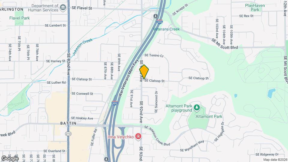 9218 SE Azalea St Map and Location Details