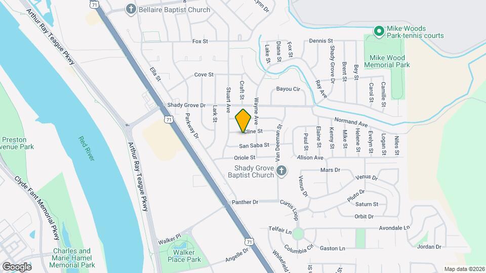 1610 Cline St Map and Location Details