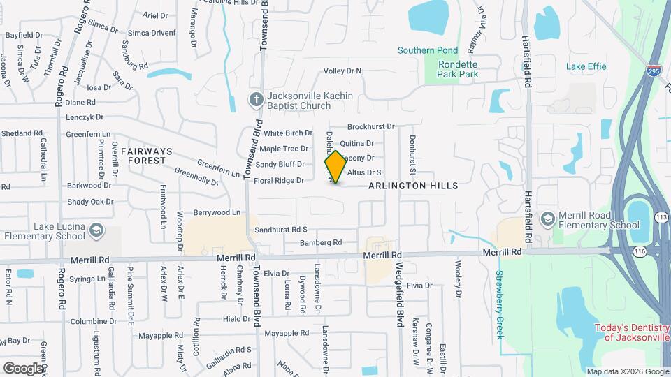 7508 Dalehurst Dr S Map and Location Details
