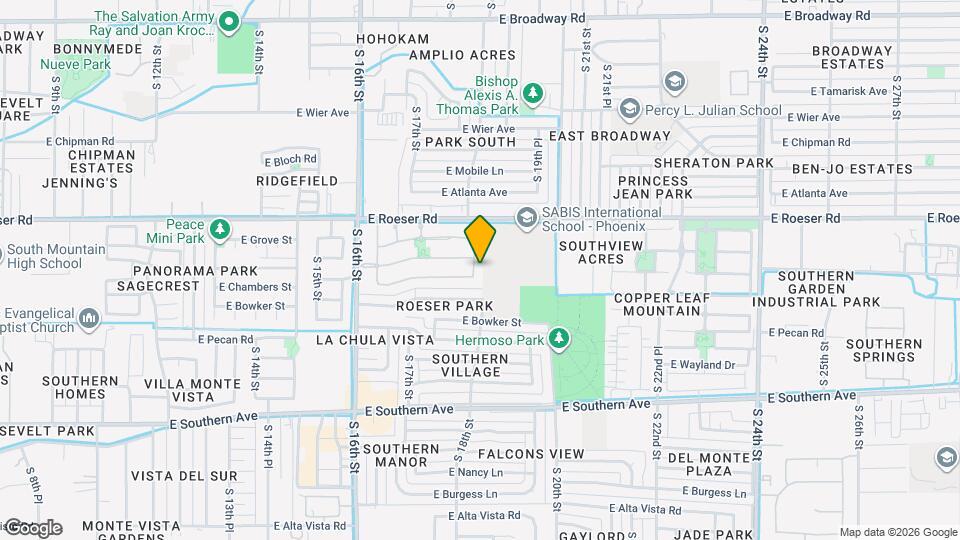 5407 S 18th Pl Mapa y Detalles de la Ubicación