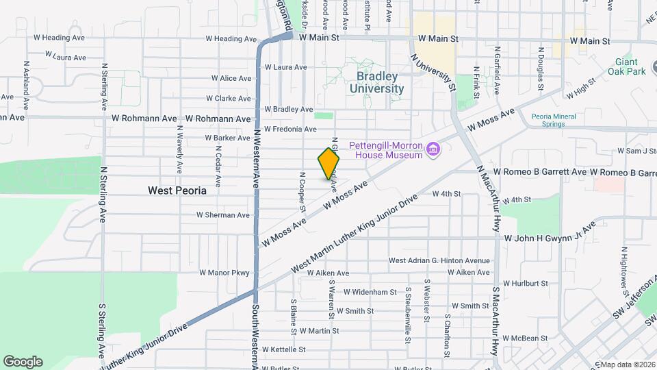 1603 W Ayres Ave Map and Location Details