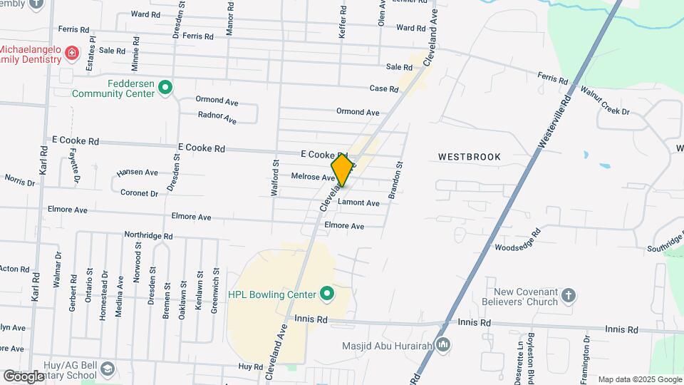 3676 Cleveland Ave Mapa y Detalles de la Ubicación