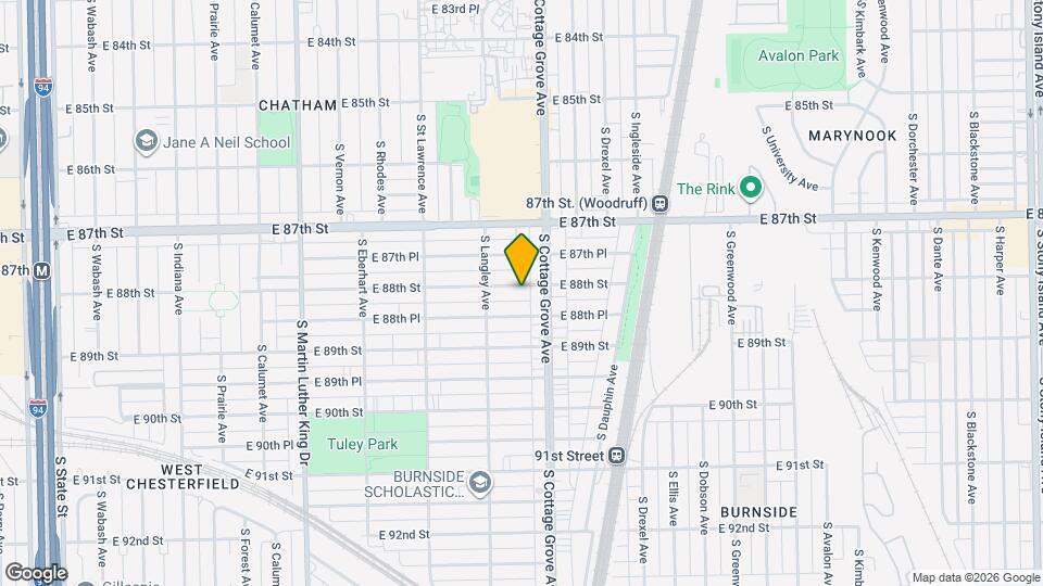 735 E 88th St, Unit 2R Mapa y Detalles de la Ubicación