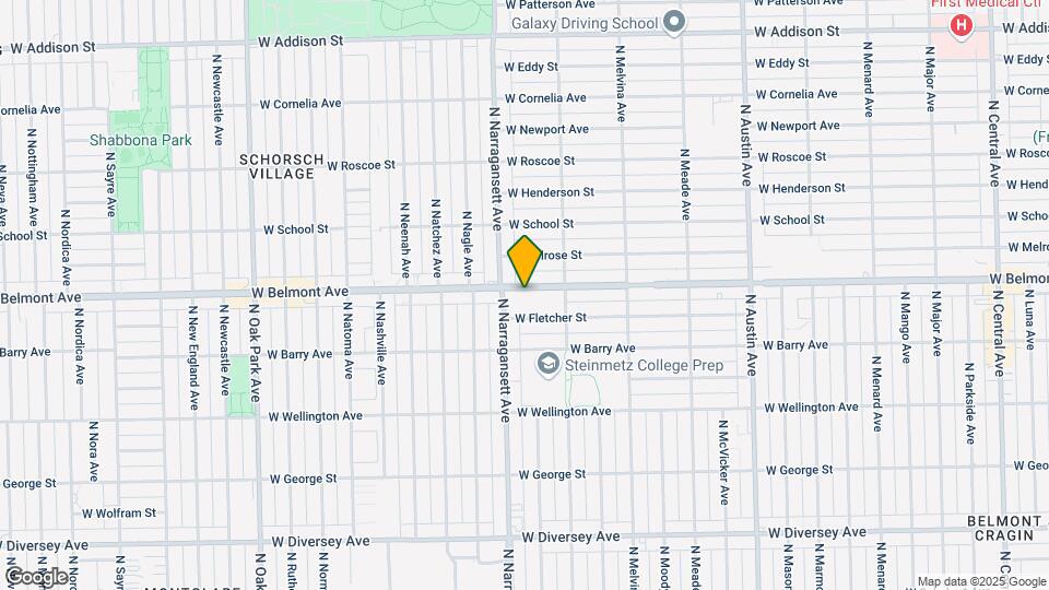 6341 W Belmont Ave Map and Location Details