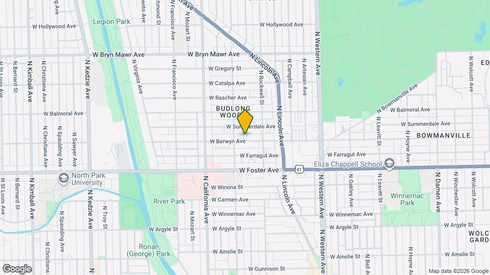 2636 W Berwyn Ave Map and Location Details