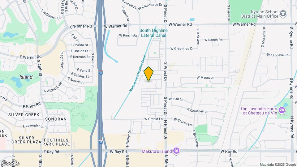 1714 W Jeanine Dr Map and Location Details