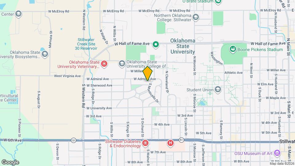 1706 W Arrowhead Pl Map and Location Details