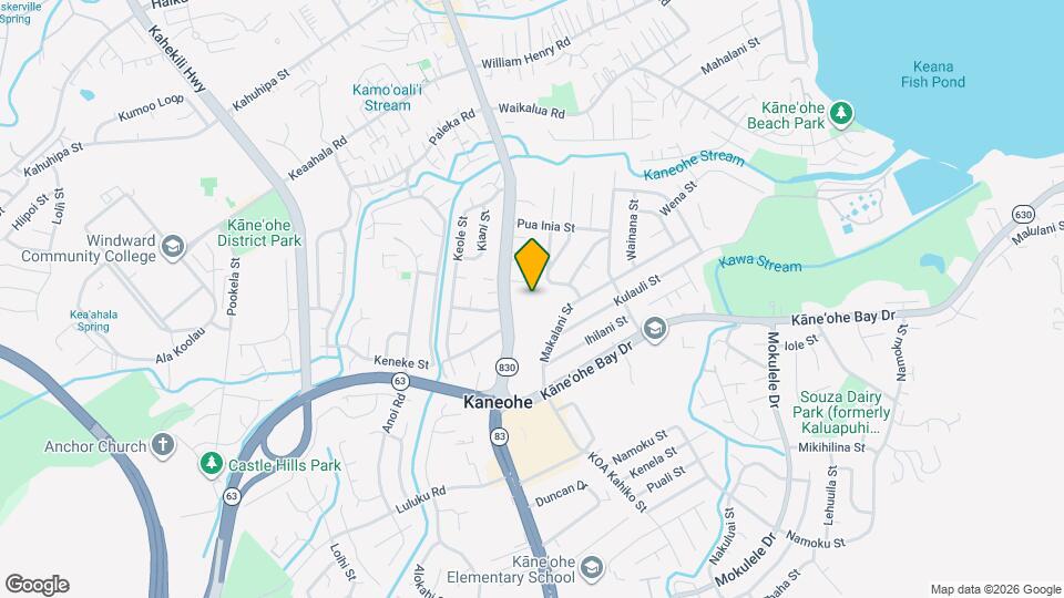 Senior Residence at Kaneohe Mapa y Detalles de la Ubicación