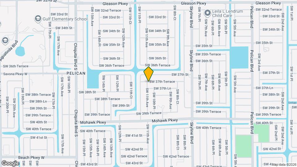 1016 SW 37th Terrace Map and Location Details