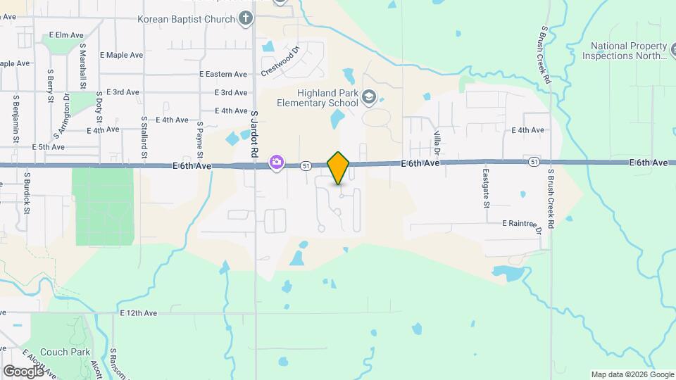 2511 E 7th Ave Map and Location Details