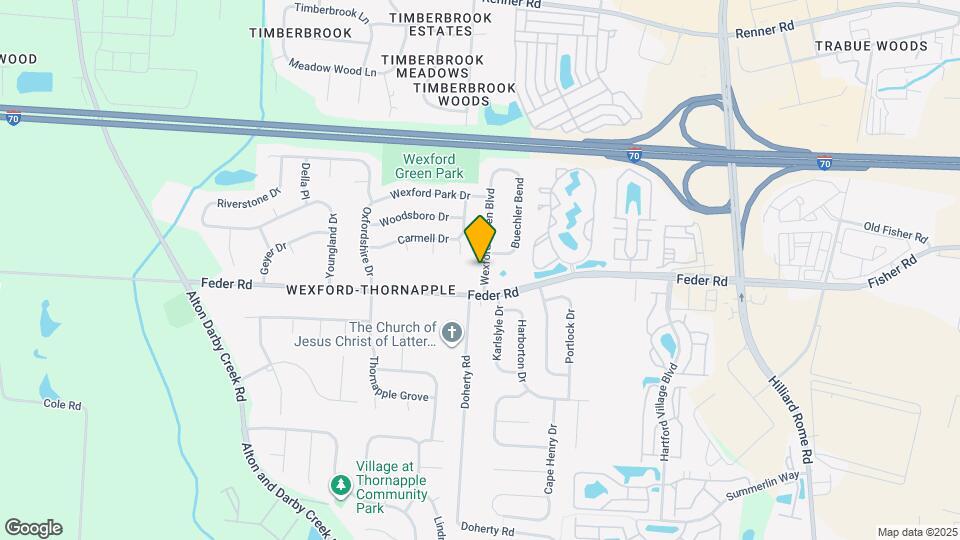 1087 Wexford Green Blvd Mapa y Detalles de la Ubicación