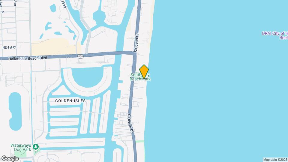 1890 S Ocean Dr, Unit #602 Mapa y Detalles de la Ubicación