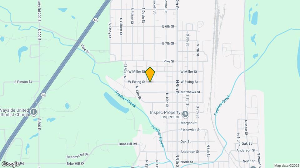 1108 W Ewing St Map and Location Details